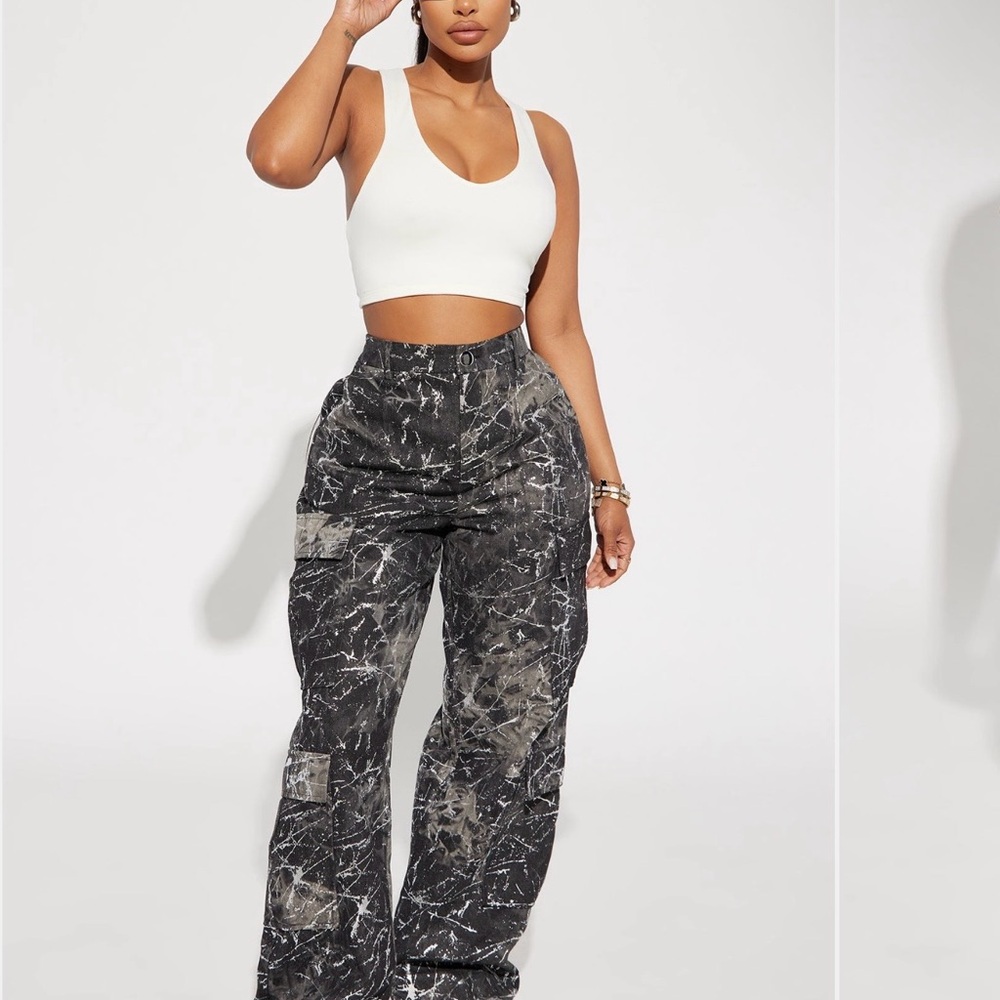 Stylish Black and Gray Women's Pants